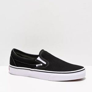 black slip on vans